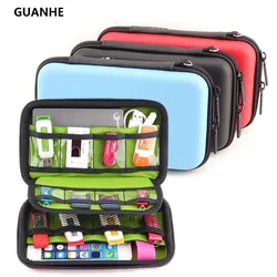 GUANHE Waterproof  Hard Drive Earphone USB Flash Case Digital Storage Bags organize box pochette disque dur 2.5 Hard Drive