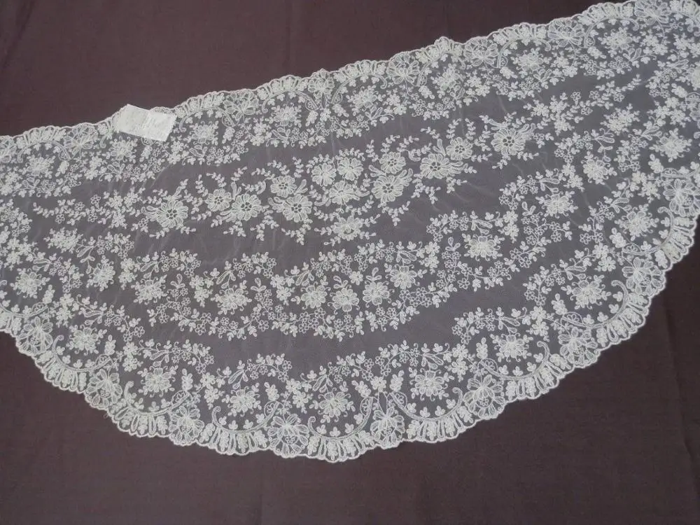 

Half moon embroidery lace mantilla Spanish Lace Mantilla Catholic Veil