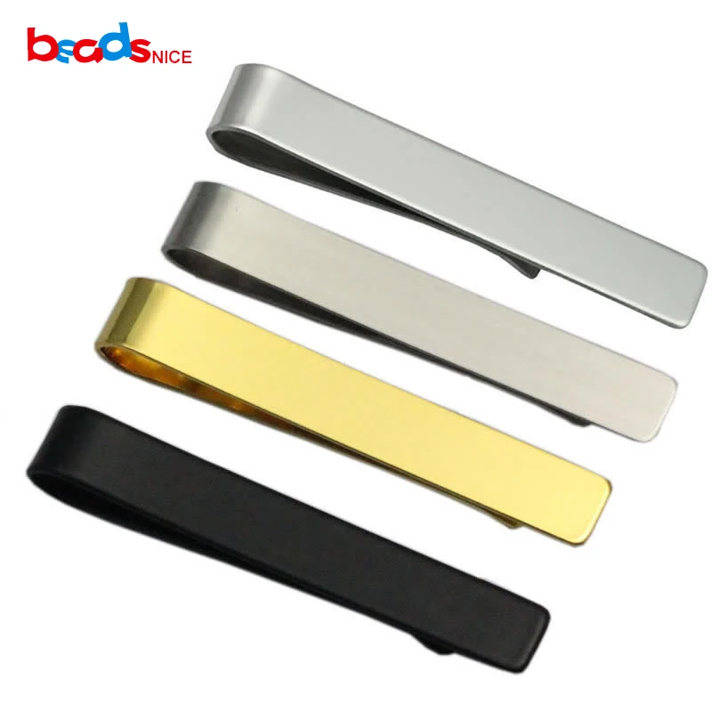 Beadsnice Tie Clip MensTie Bar Personalized Stainless Steel Skinny Gift for Him Wholesale Price more color for choose ID33776