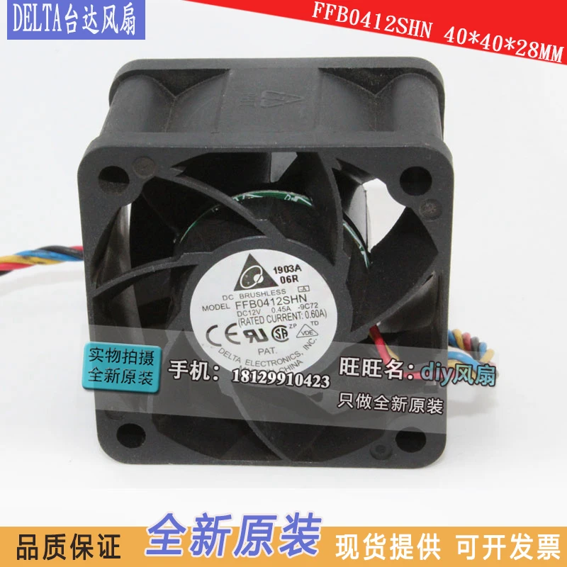 brand new DELTA FFB0412SHN 4028 4CM 12V 0.45A PWM   cooling fan