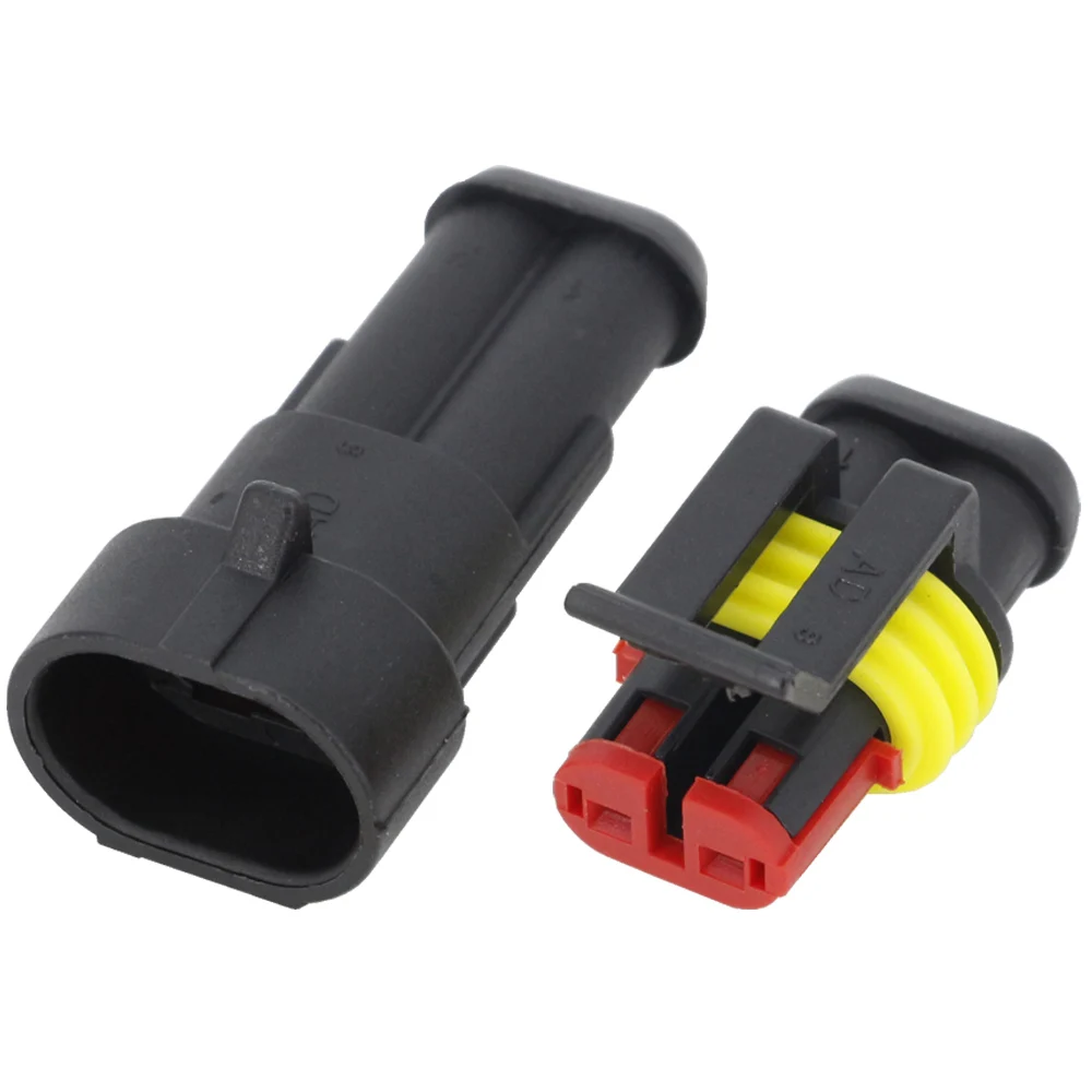 

10 Sets 2 Pin 1.5mm Connector DJ7021-1.5 Waterproof Electrical Wire Connector Plug Automobile Xenon lamp connector