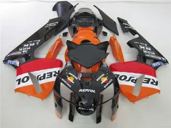 Lowest price Injection molded for  HONDA CBR600RR  fairings 2005 2006 orange black fairing kit CBR 600 RR 05 06 CBR 600RR  DE5