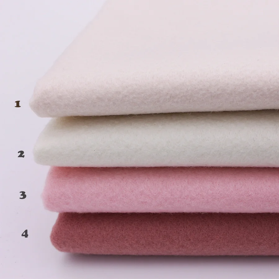 CMCYILING Non-Woven/Korean Pink Soft Felt Fabric For Needlework DIY Sewing Dolls/ Crafts/Toys/ Polyester Cloth 45cmx110cm