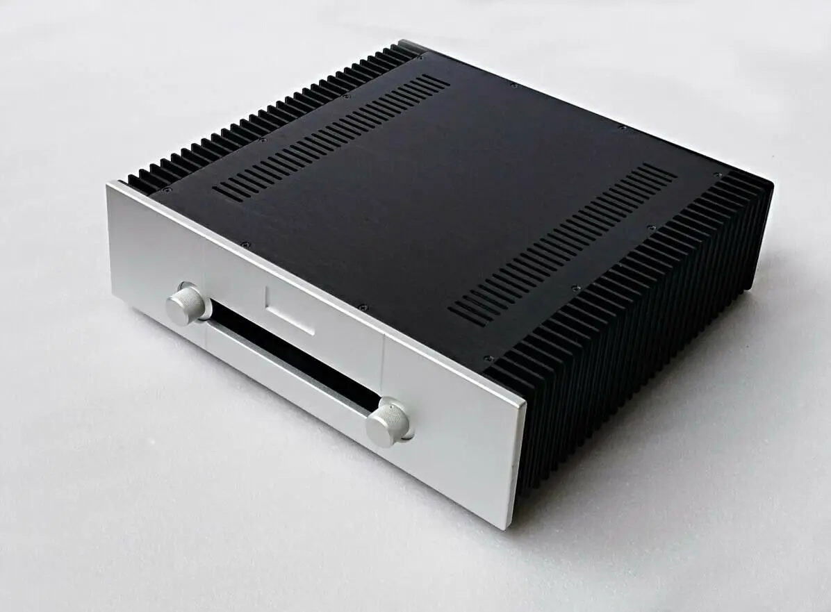 GZLOZONE DIY Full Aluminum Enclosure Case Power Amp Chassis Box 430*120*400mm L14-31