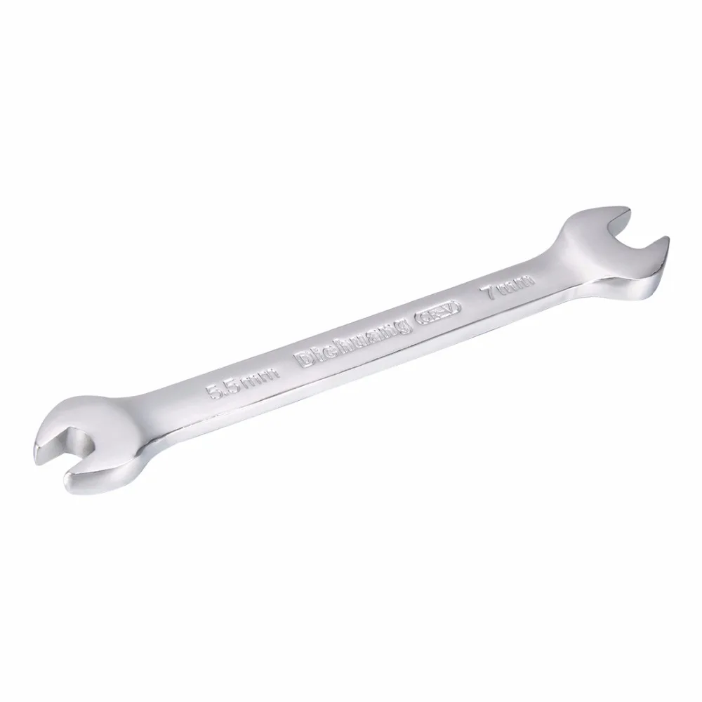 Uxcell 1pcs 5.5mm x 7mm Metric Double Open End Wrench 110mm Length Hand Tools Applied in DIY hand-making, Automotive Repairs