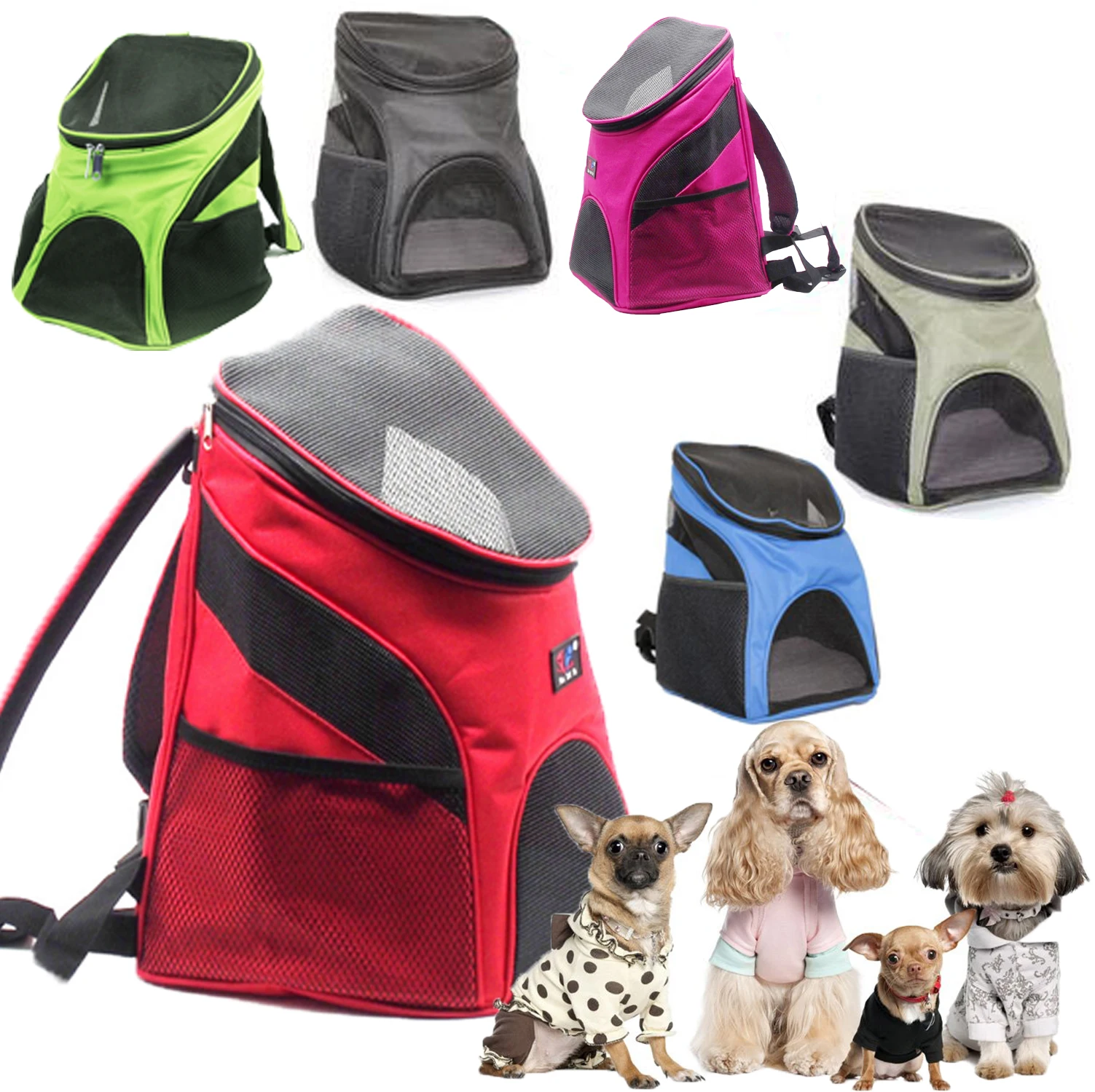 

Best Promotion Portable Pet Dog Cat Puppy Travel Double Shoulder Backpacks Sport Travel Outdoor Pet Carrier Bag