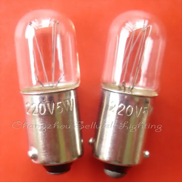 

Miniature bulbs 220v 5w ba9s T10x28 A049 GOOD 10pcs