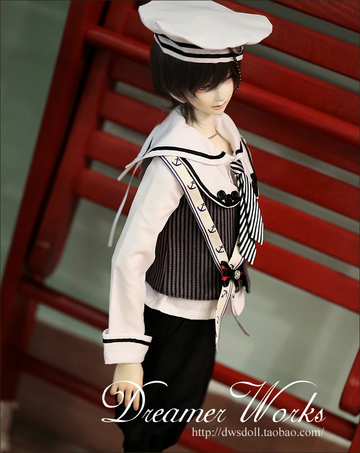 

1/6 1/4 1/3 scale BJD Sailor suit for SD clothing BJD doll accessories,Not included doll,shoes,wig,and other accessories 18D1215