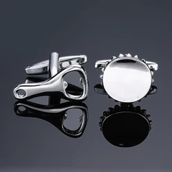 DY The new high quality brass cover for beer bottle opener Cufflinks Men's French shirt Cufflinks Retail wholesale