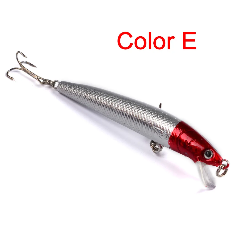 1Pcs Topwater Wobblers Fishing Lures 95mm 8g Minnow Floating 3D Eyes Hard Bait with Treble Hooks Crankbait Fishing Tackle