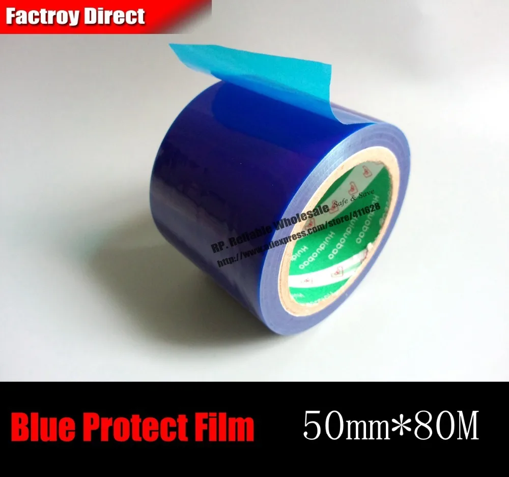 50mm* 80M*0.04mm Protect Film Tape for Aluminum alloy, Stainless Metal Glass Surface, Bicycle Parts Protect