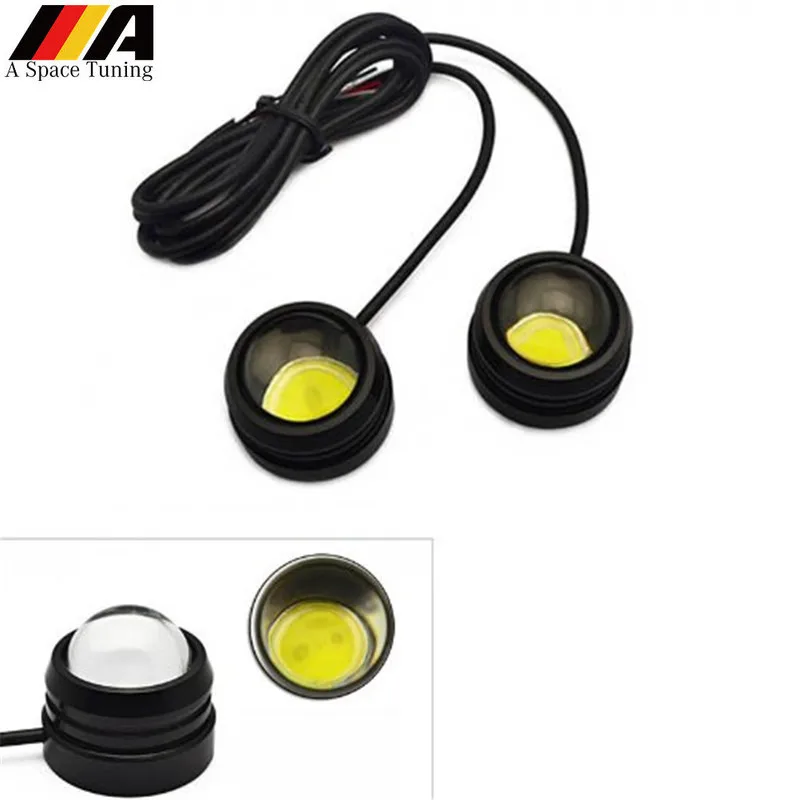 2Pcs Car Styling LED DRL Eagle Eyes Daytime Running Light 12V 6000K Warning Fog Lamp Reversing Signal Parking Light Automobile