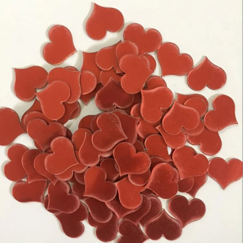 50 Stück/Set 4*5cm Acryl-Spiegeloberfläche Herzförmiger Wandaufkleber für Kinderzimmer Hochzeitsdekoration Wandtattoo Liebe DIY Kunst Wandbild – Detail 9