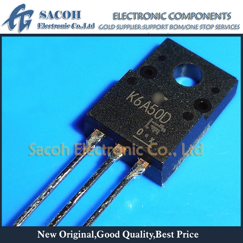 

New Original 10Pcs/Lot TK6A50D K6A50D OR TK6A53D OR TK6A55DA OR TK6A45DA TO-220F 6A 500V Power MOSFET