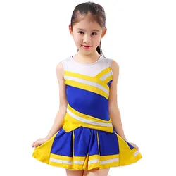 Uniforme scolaire de pom-pom Girl pour filles, uniformes d'équipe de pom-pom Girl, ensembles de costumes de Performance pour enfants, Costume de classe pour filles, Rooter