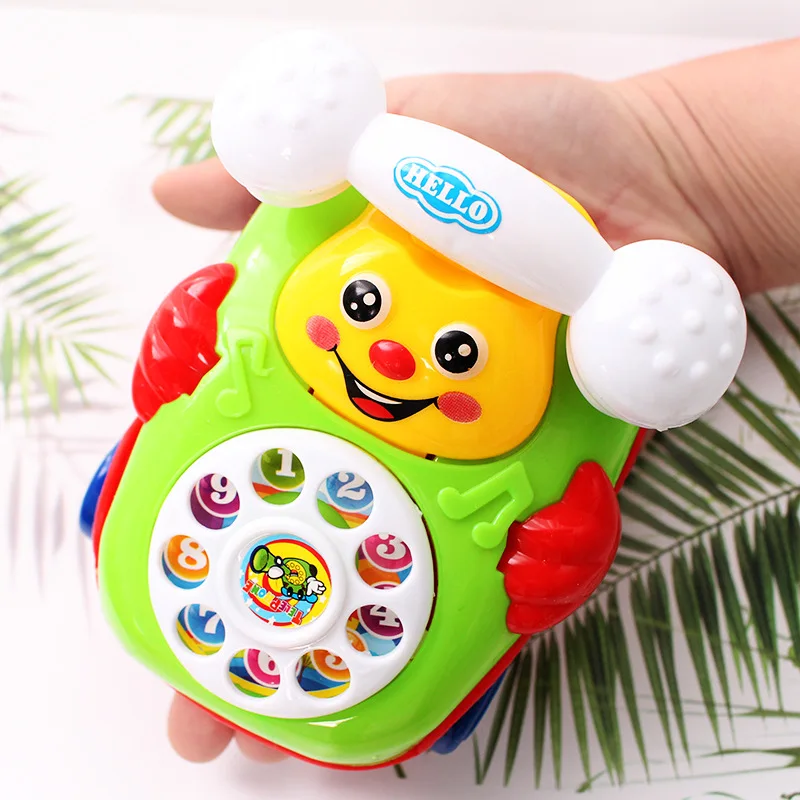 Educational Toys Creative Wire-pulling Smiling Face Simulated Telephone Wind Up Toy Children\'s Intelligence toys for children