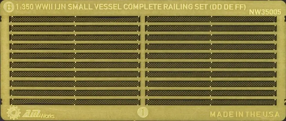 1/350 Railing: WWII IJN Small Vessels  (DD/DE/FF)   AB/SET