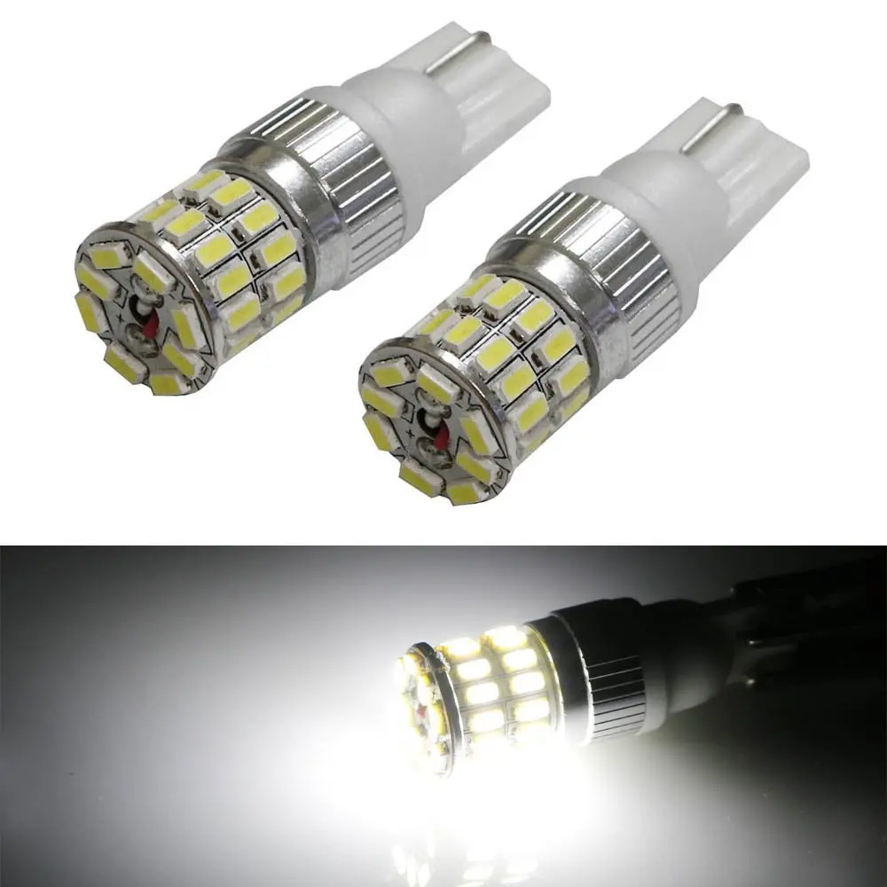 

2pcs White/Red/Amber T10 36-SMD 3014 Car LED CANbus Light Car Width Lamps Universal Side marker and Backup lights Bulbs