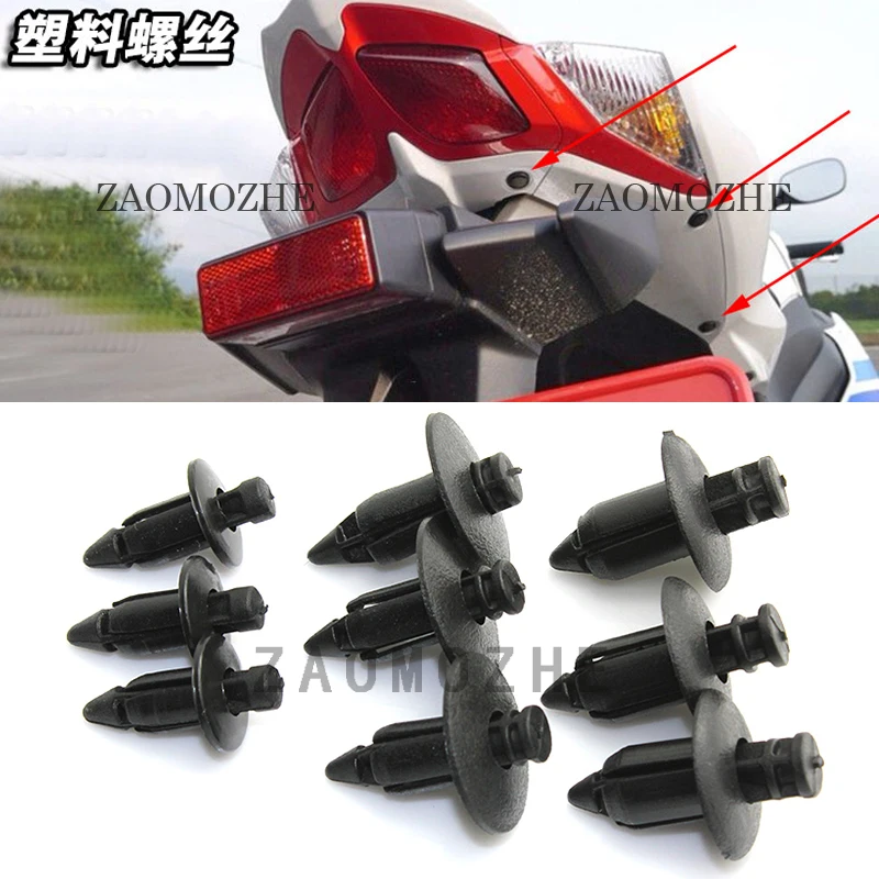 1 Pcs Motorcycle sports car outside fairing sticker plastic expansion screws card buckle For KTM Duke 125 200 Duke 390 Duke690