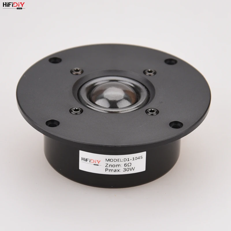HIFIDIY LIVE hifi 4 inch Tweeter Speaker Unit Oil - transparent Silk edge film 6OHM 30W plastic 104mm Treble Loudspeaker D1-104S