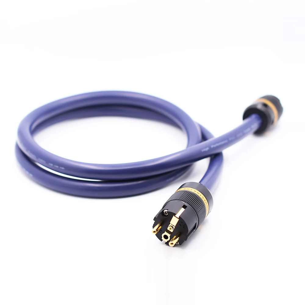 1piece P101 6N OCC AC power cable with VIBORG pure copper Power connectors figure 8 Power cable fingure 8 IEC connector