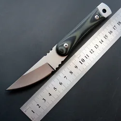 Eafengrow C1390  Straight Knife D2 steel+stone-Wash Surface Blade tool Hunting  Knife Outdoor Camping EDC knife