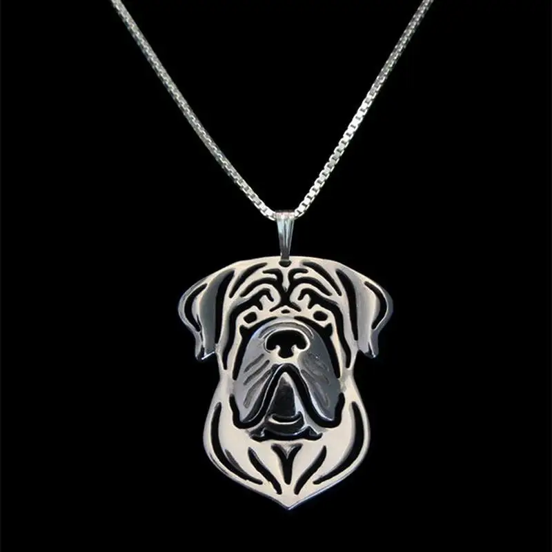 Women's Jewelry Alloy Dog Shaped Necklaces Female English Mastiff Necklaces Drop Shipping