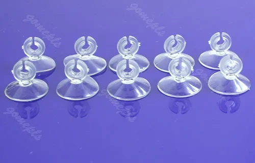 

10PCS Aquarium Soft Plastic Suction Sucker Cup Holder Pipe Clip