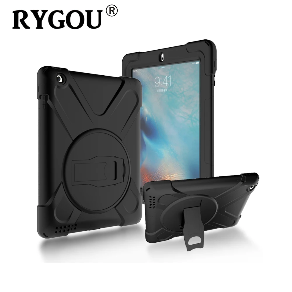 RYGOU For Apple ipad air 2 Case Spider Military Heavy Duty Waterproof Dust/Shock Proof Tablet Case for iPad air 2 Release 2014