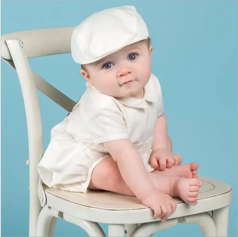 

Baby Boys Baptism Gown Boys Christening Clothes 1st Birthday Party Wedding Baby Boy Clothes Dress Gentleman Baby Outfit With Hat