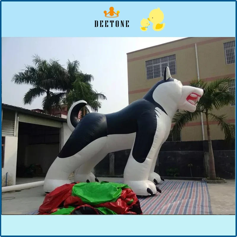 

Custom large giant inflatable dog decoration, dog inflatable air cartoon model advertising product for activity on sale