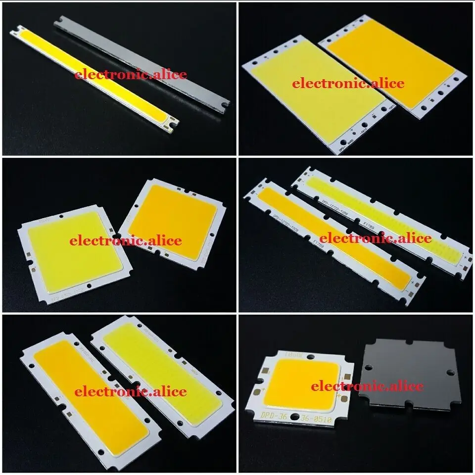 12V 24V 36V 5W 10W 50W COB LED Square/ Strip Light Lamp Bead Chip diy Long Life36 x 36mm  9450-0414  6969-1212