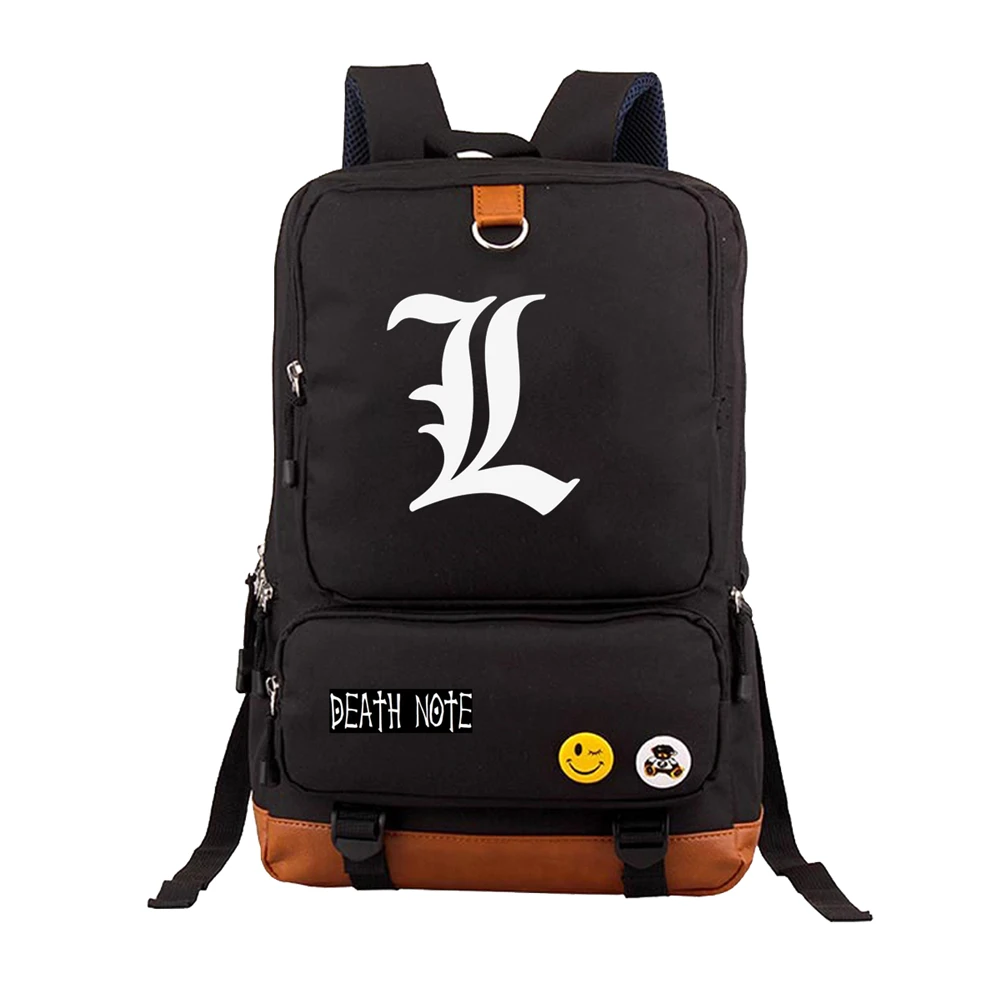 Japan anime Death Note backpack Yagami Light Unisex Laptop Shoulder Bag Travel Shoulder Bag canvas Package Laptop Rucksack