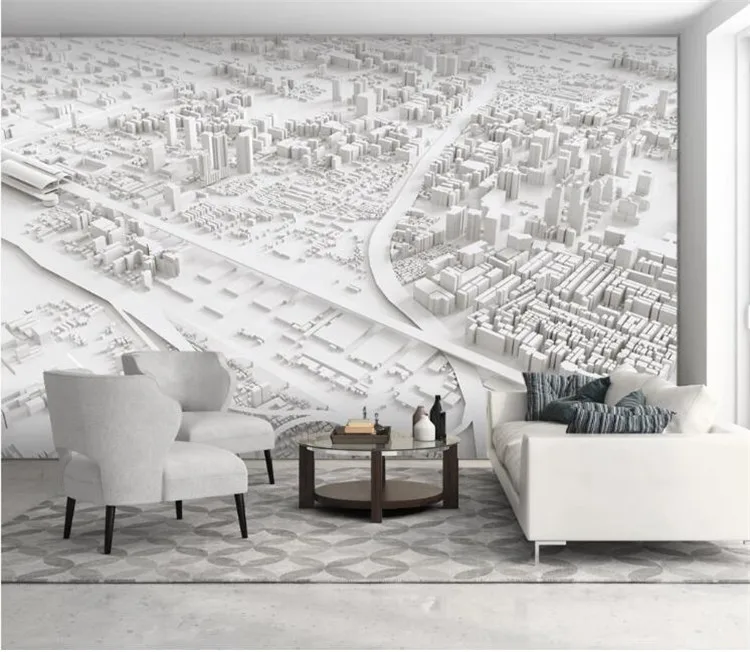 

Custom wallpaper abstract city map room background wall home decor background wall mural 3d wallpaper