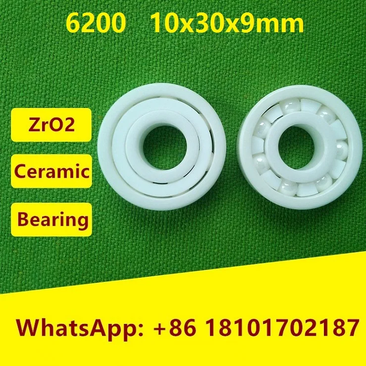 

5pcs/10pcs 6200 ZrO2 full Ceramic bearing 10x30x9 mm Zirconia Ceramic deep groove ball bearings 10*30*9mm