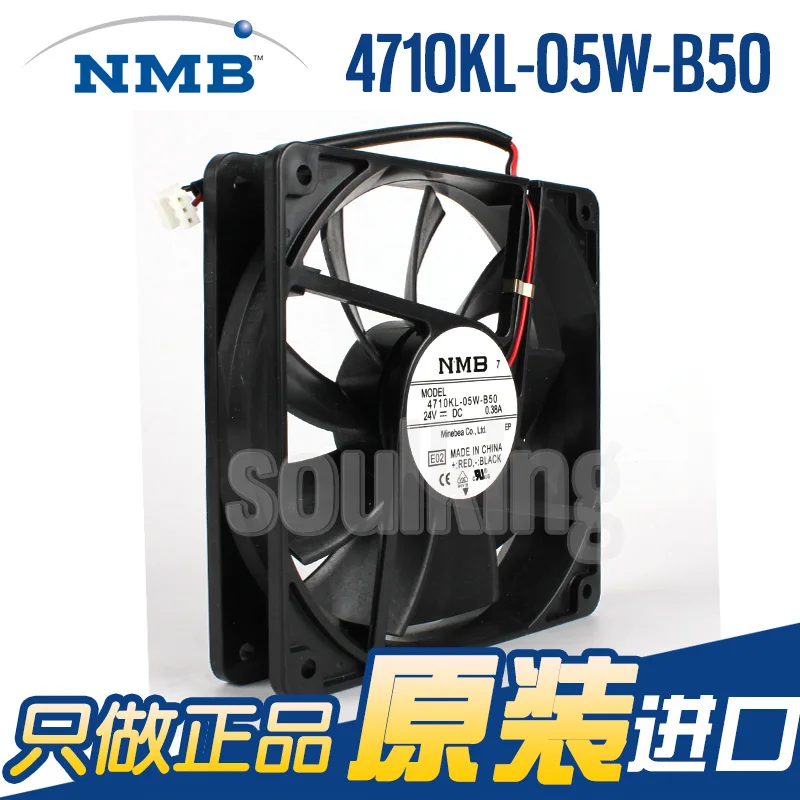 NEW NMB-MAT NMB 4710KL-05W-B50 24V 0.38A 12025 cooling fan