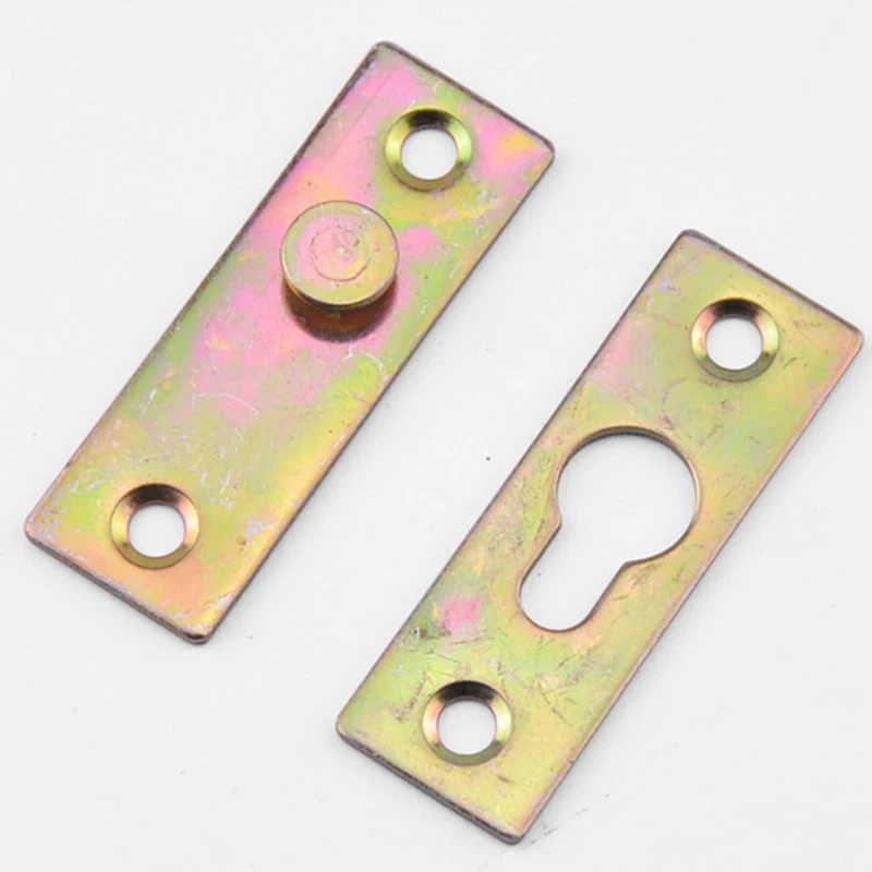 4Set Color-zinc Plating Bed Hinge Furniture Fixed Bed Connection Mini Bed Hook Furniture Accessories Wood Bed Buckle