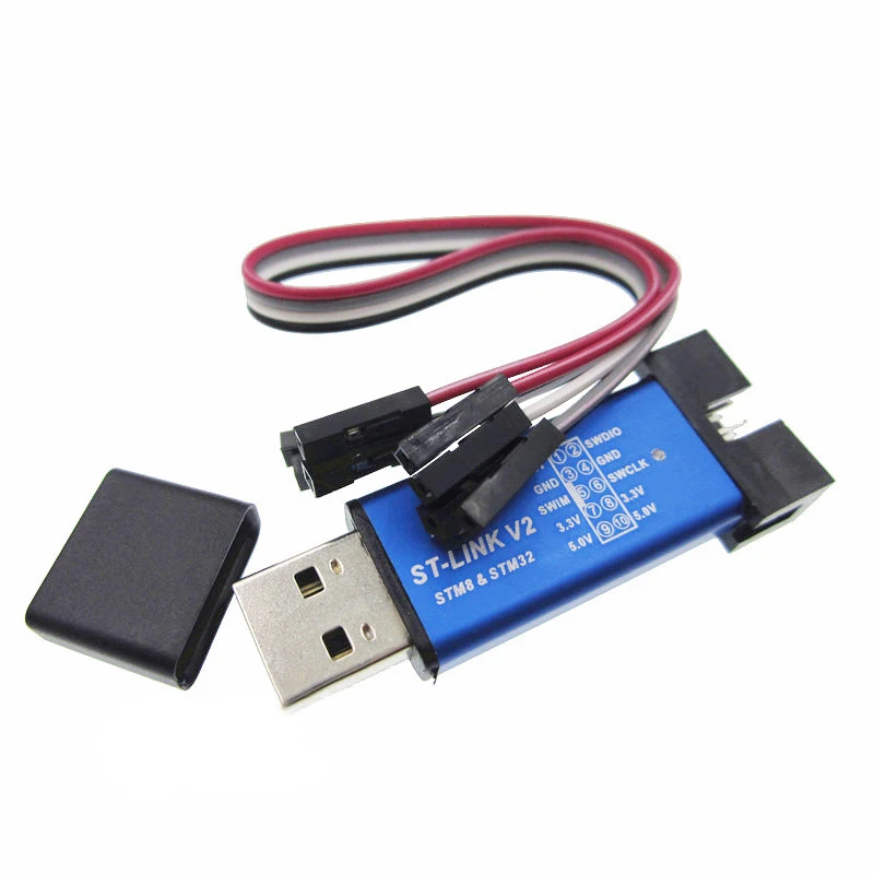 5PCS ST LINK Stlink ST-Link V2 Mini STM8 STM32 Simulator Download Programmer Programming With Cover