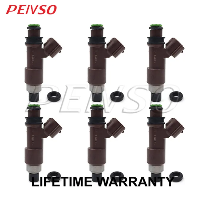 

PEIVSO 6pcs 16611-AA700 Fuel Injector For Subaru OUTBACK 2005~2009 / LEGACY 08~09 / B9 TRIBECA 06~07 3.0L H6