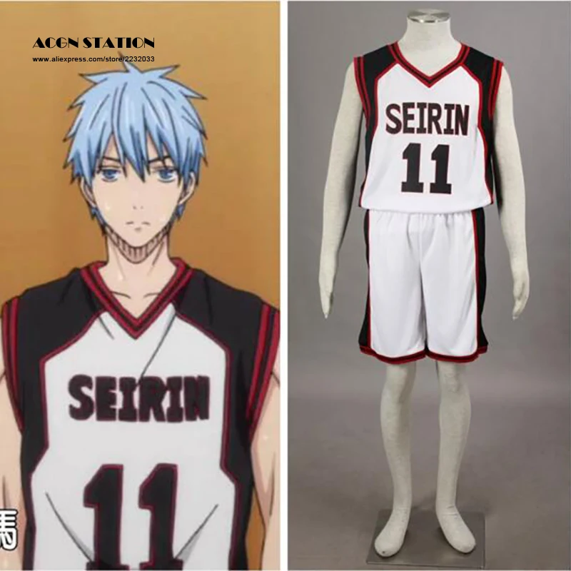 Disfraz de Kuroko No Basket SEIRIN para hombre, uniforme de baloncesto, ropa de Cosplay, n. ° 11, envío gratis