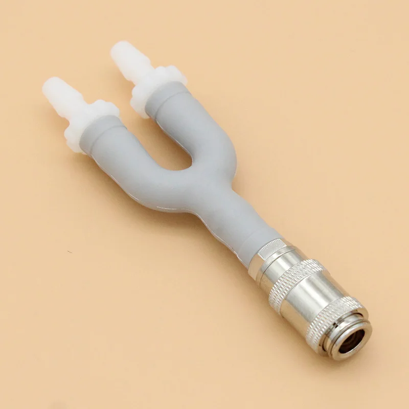 10pcs NIBP blood pressure cuff dual tube air hose Y adapter connector to GE Marquette/NihonKohden Adult/Neonate/Infant cuff.