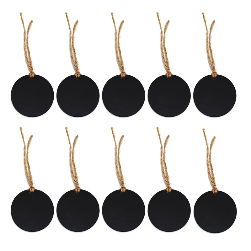 Mini blackboard Unfinished Round Wood cutout Christmas Ornaments wooden christmas decoration