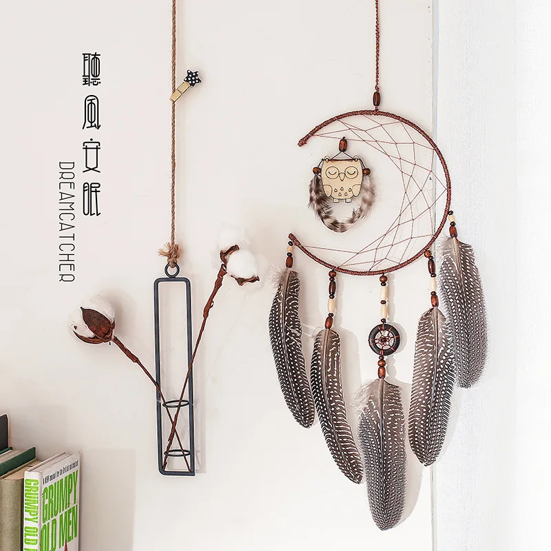 

New Scandinavian Style Owl Dreamcatcher Interior house Decoration Ornaments Room Pendant Filter Monternet lover girlfriend Gift