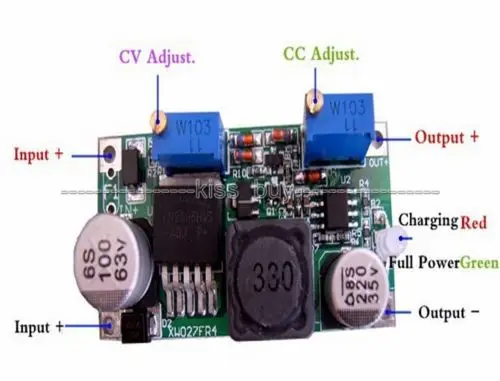 DC-DC 5V-60V to 3V 3.3V 6V 9V 12v 19v 24v LED Driver charging CC CV buck Power