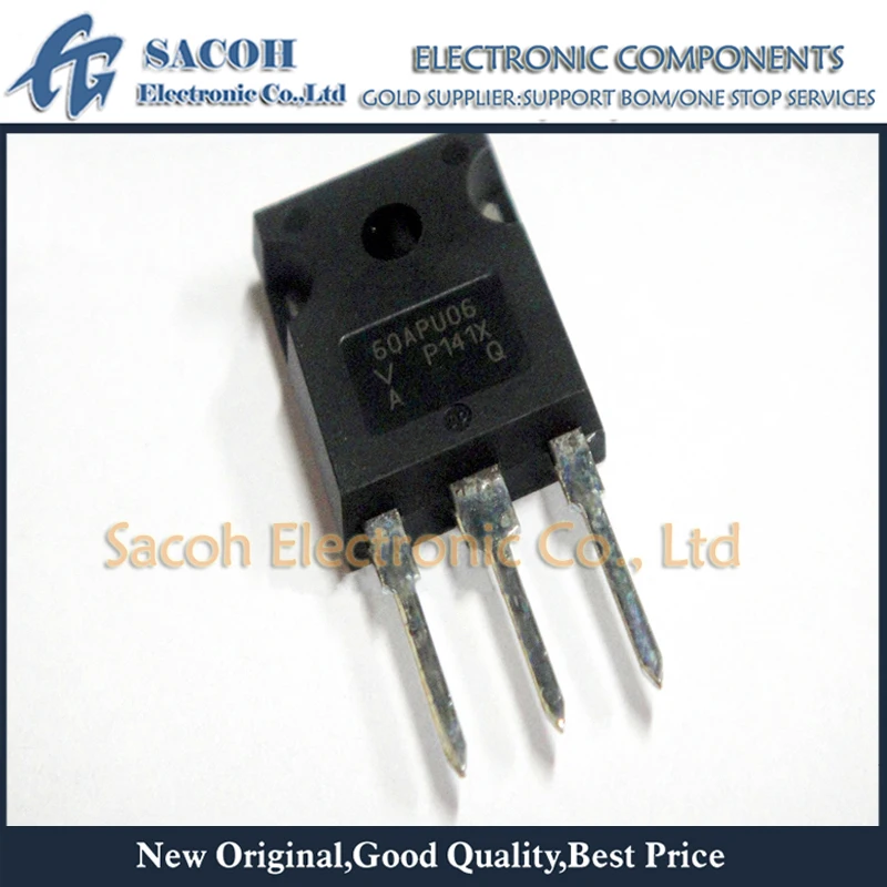 

Refurbished Original 5Pcs/Lot 60APU06 60APU06PBF VS-60APU06PBF OR 60APU04 OR 60CPU06 TO-247 60A 600V Fast Recovery Diode