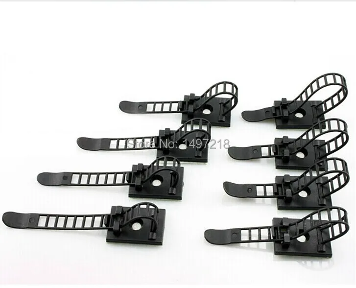 

Freeshipping Popular 100pcs CL-1 3M Sticky Adhesive Cable Clips Bracket 0-17mm Length Adjustable Universal Wire Clip Holder