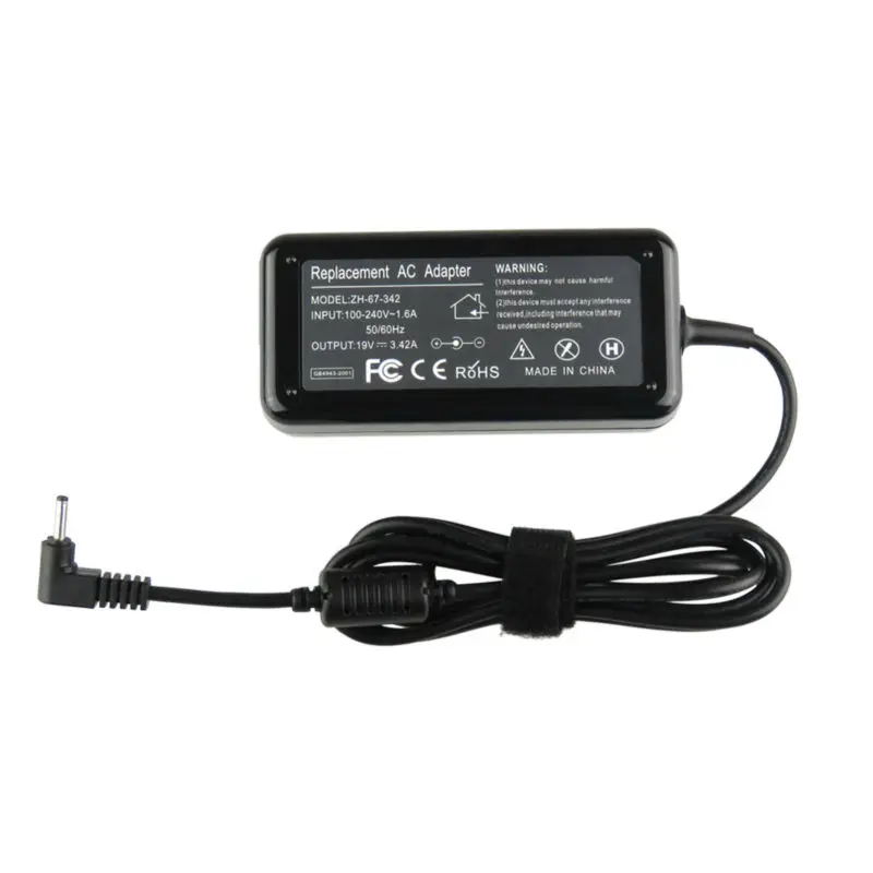 19V 3.42A 3.0*1.0mm Zoolhong Factory Direct High Quality Laptop AC Power Adapter Charger for Acer Ironia Tab W700 W700P S3 S5 S7