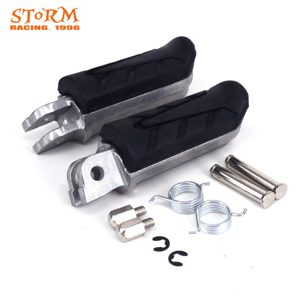 Motorcycle Front Foot Pegs Footrest Pedals Aluminum For NTV650 Revere CB750 Seven Fifty VFR800 CB900 CBR900 CB1000 image 4