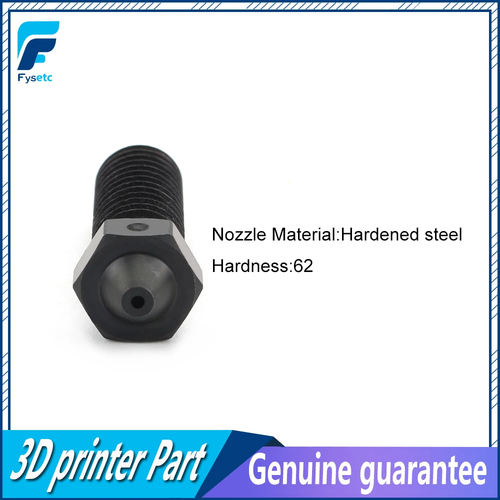 

FYSETC 1PC Hardened Steel Volcano Nozzles High Temperature 3D Printing PEI PEEK Carbon Fiber Filament For E3D Volcano Hotend