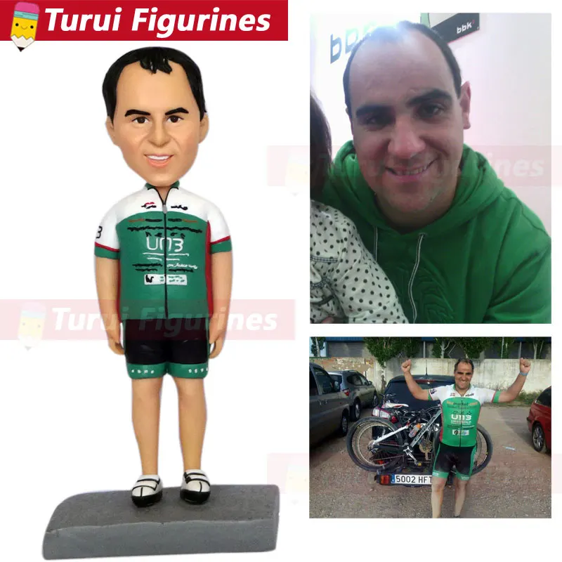 customized bobble head custom dolls with your face custom sports travel bobblehead figurines dolls for adult man face sculpture